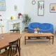 Table basse scandinave teck double plateau