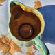 Charming turquoise and amber fluted ceramic – Atelier Le Brusc (Var)