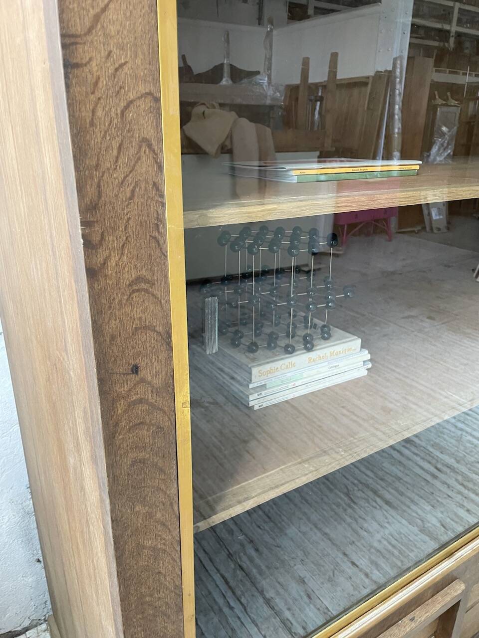 XXL oak display cabinet furniture