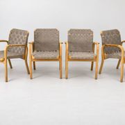 Model 45 Lounge Chairs by Alvar Aalto for Artek, 1970s, Set of 4