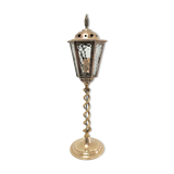 Lantern lamp brass and glass early XXth century