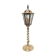 Lampe lanterne laiton et verre début XXème