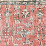 Red & Orange Floral Pattern Persian Rug, 119x200Cm
