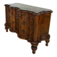 antique walnut serpentine commode