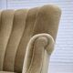 Fauteuil danois des années 1960, velours vert, bois de chêne.