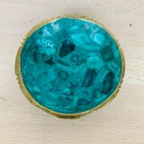 Empty pocket Malachite and brass