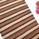 Red & Beige Striped Accent Vintage Kilim Rug, 64x104Cm