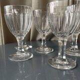 Suite of 6 nancy crystal wine or water glasses