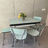 Table formica extensions 150 cm with 4 seats