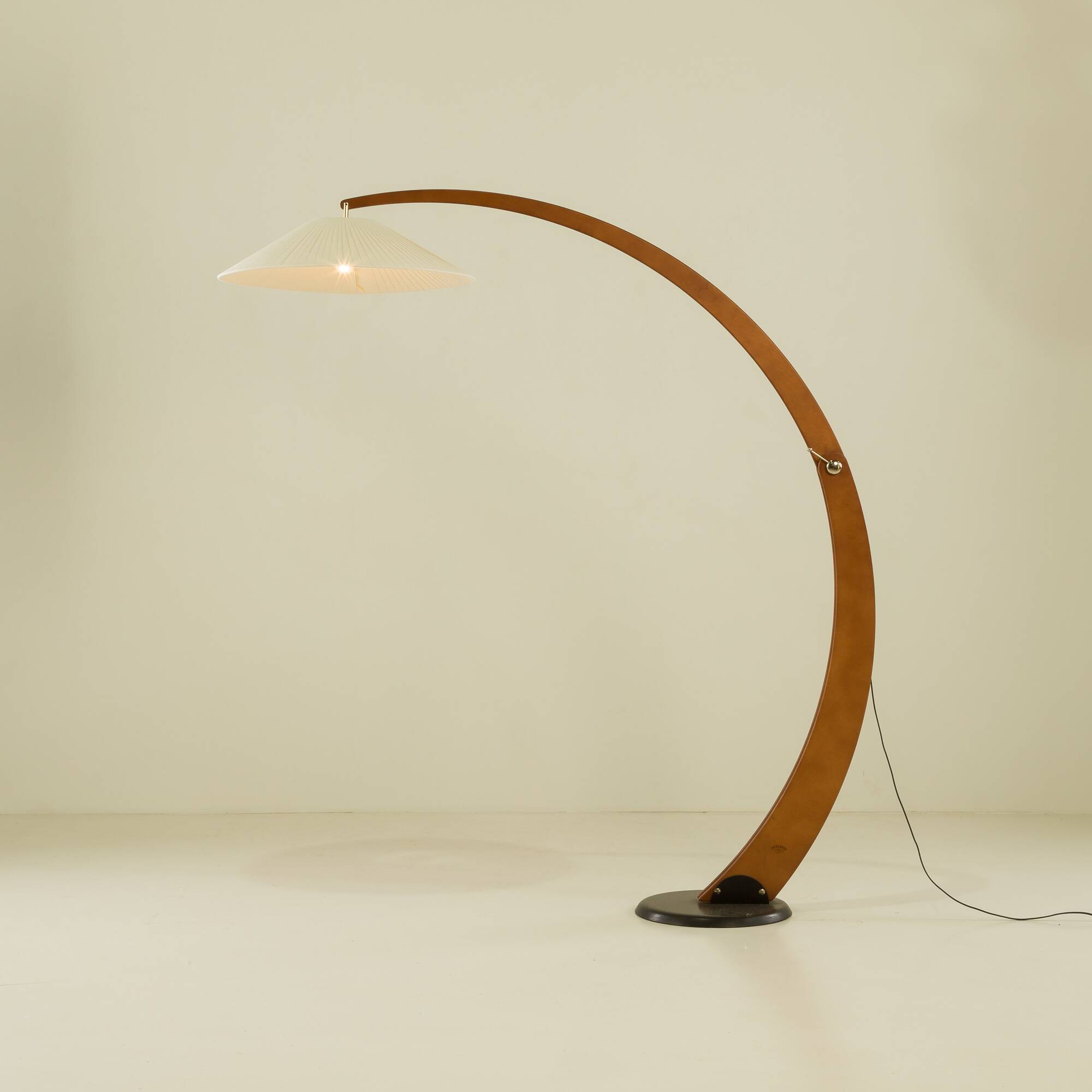 Italian adjustable arc lamp by novecento, 1980s