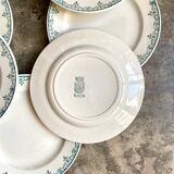 8 dessert plates St Amand & Hamage in iron earth