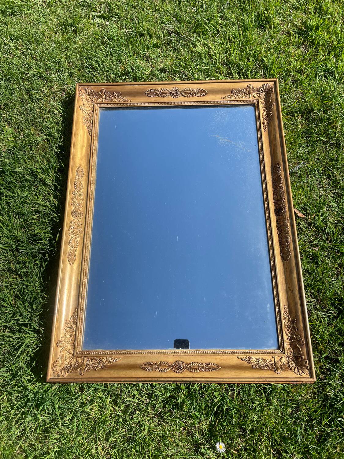 Miroir doré époque empire
