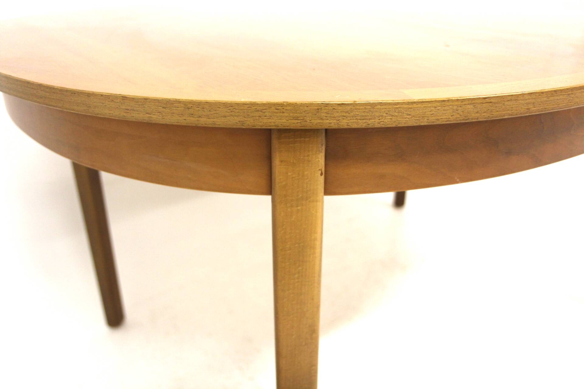 Scandinavian walnut dining table, Sweden, 1960s