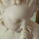 Bust young girl resin and marble XXth