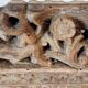 Antique fragment of a 19th century Sicilian carved wooden cart