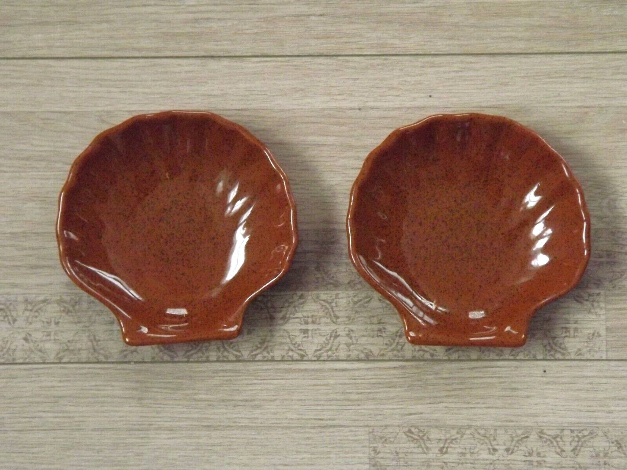 Set of 2 serving dishes Emile Henry Brown Coquille St Jacques 4642