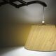 Large concertina wall light in teak by Eric Hansen / Le Klint, Denmark 1960
