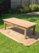 Large restored antique coffee table in solid oak.