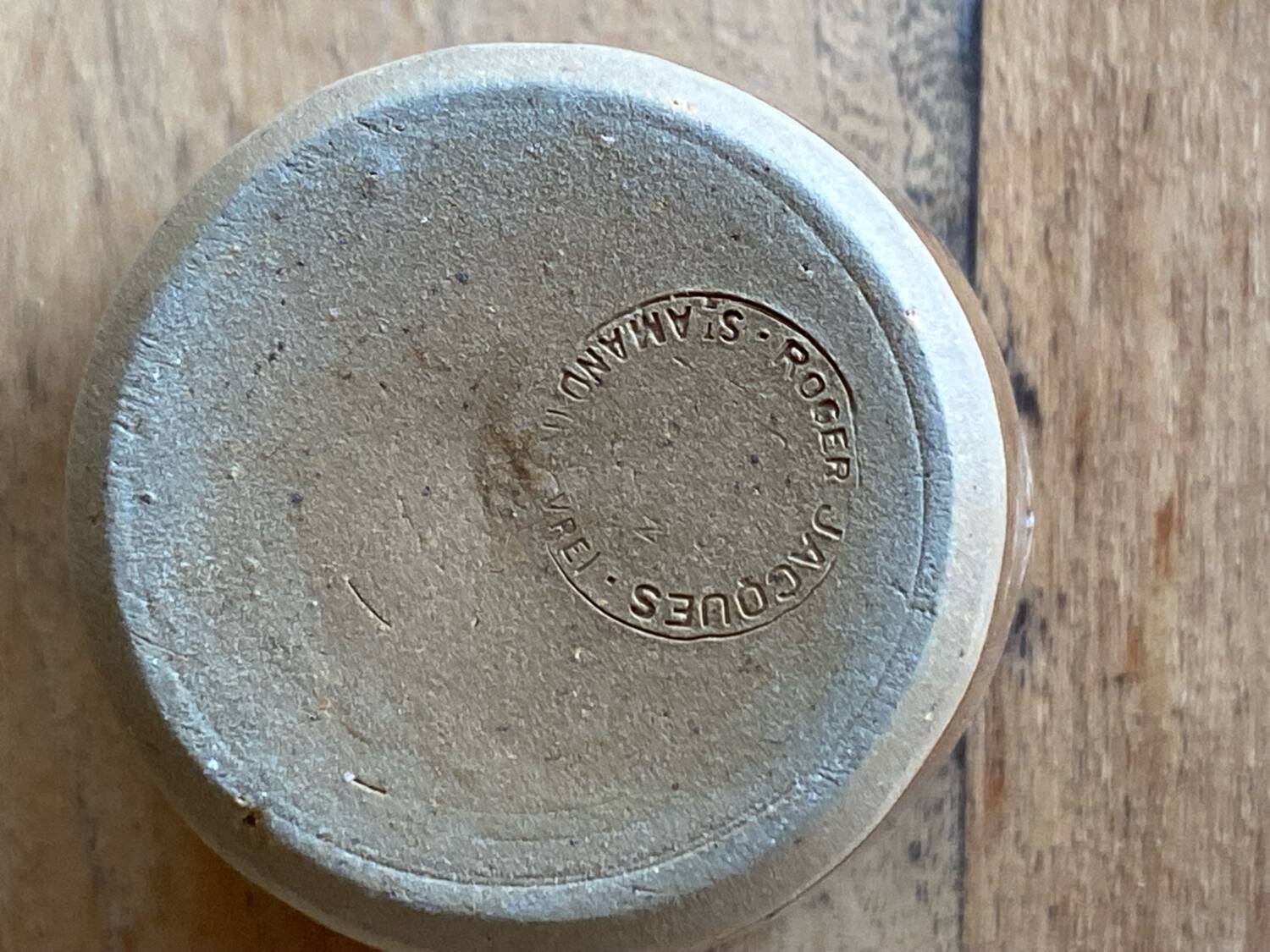 2 stoneware mugs by Roger Jacques