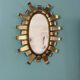 Vintage gilded metal mirror