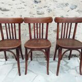Fischel bistro table and 3 thonet chairs