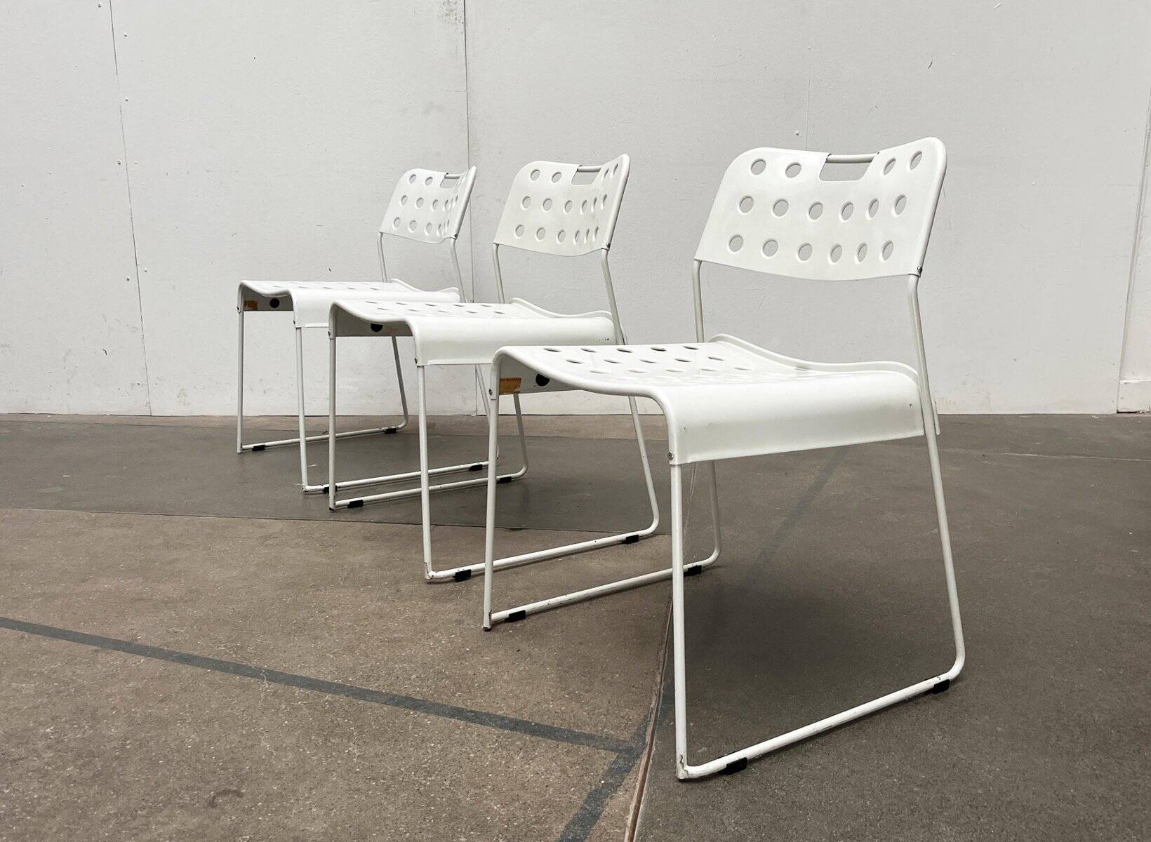 Chaises Vintage Space Age par Rodney Kinsman pour Bieffeplast, années 1970, lot de 3