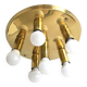 Mid-Century brass ceiling light - 6 lights - TZ Leuchten, Germany, 1980