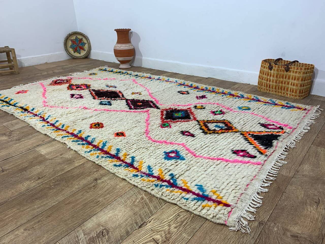 Handmade Moroccan Berber rug 240 x 147 cm
