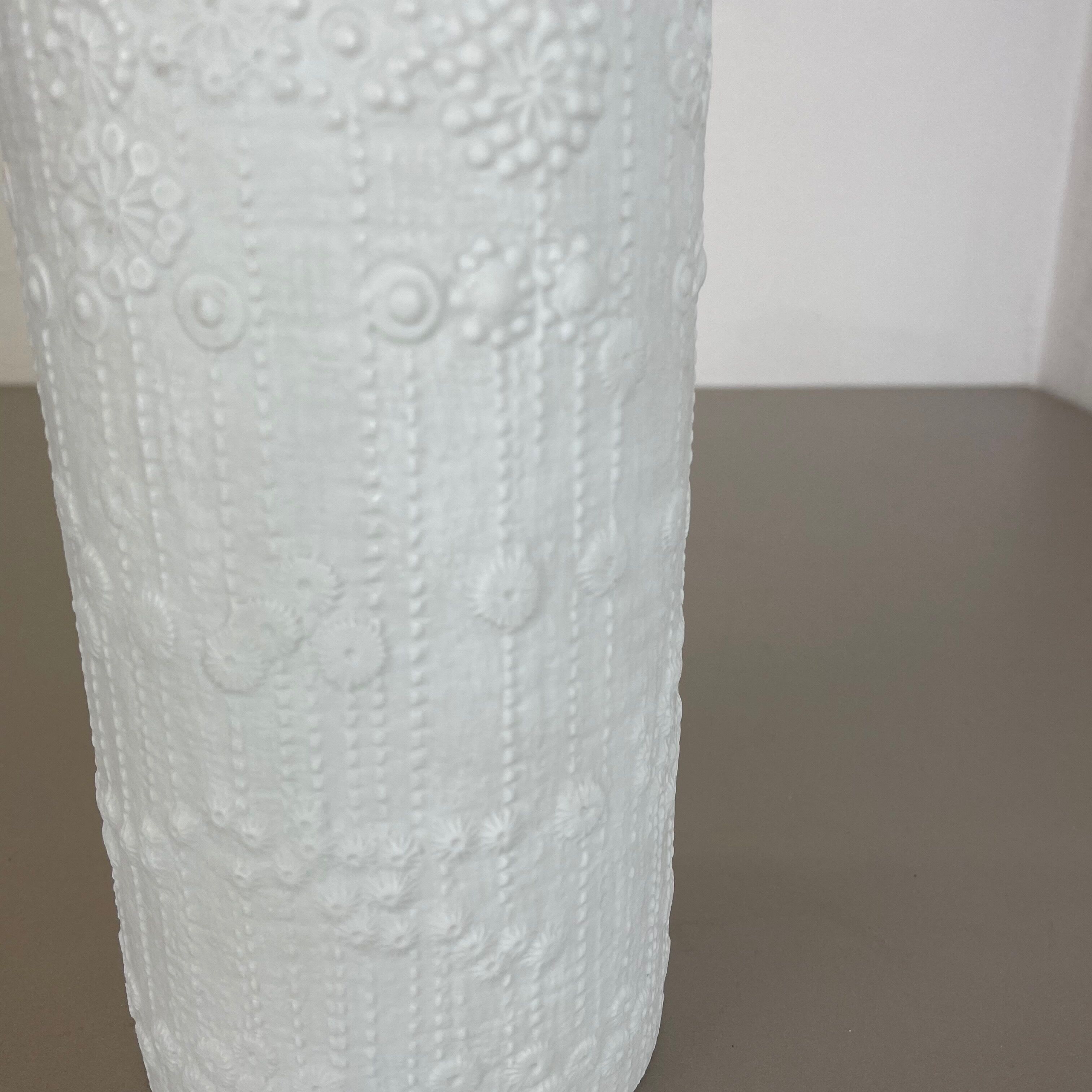 Large OP Art Vase Porcelain Vase by Martin Freyer for Rosenthal, Germany