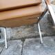 Fauteuil acier chromé et skaï