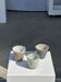 Set of 3 cups / mug in Indonesian ceramic (black, matte brown & speckled glazed)
