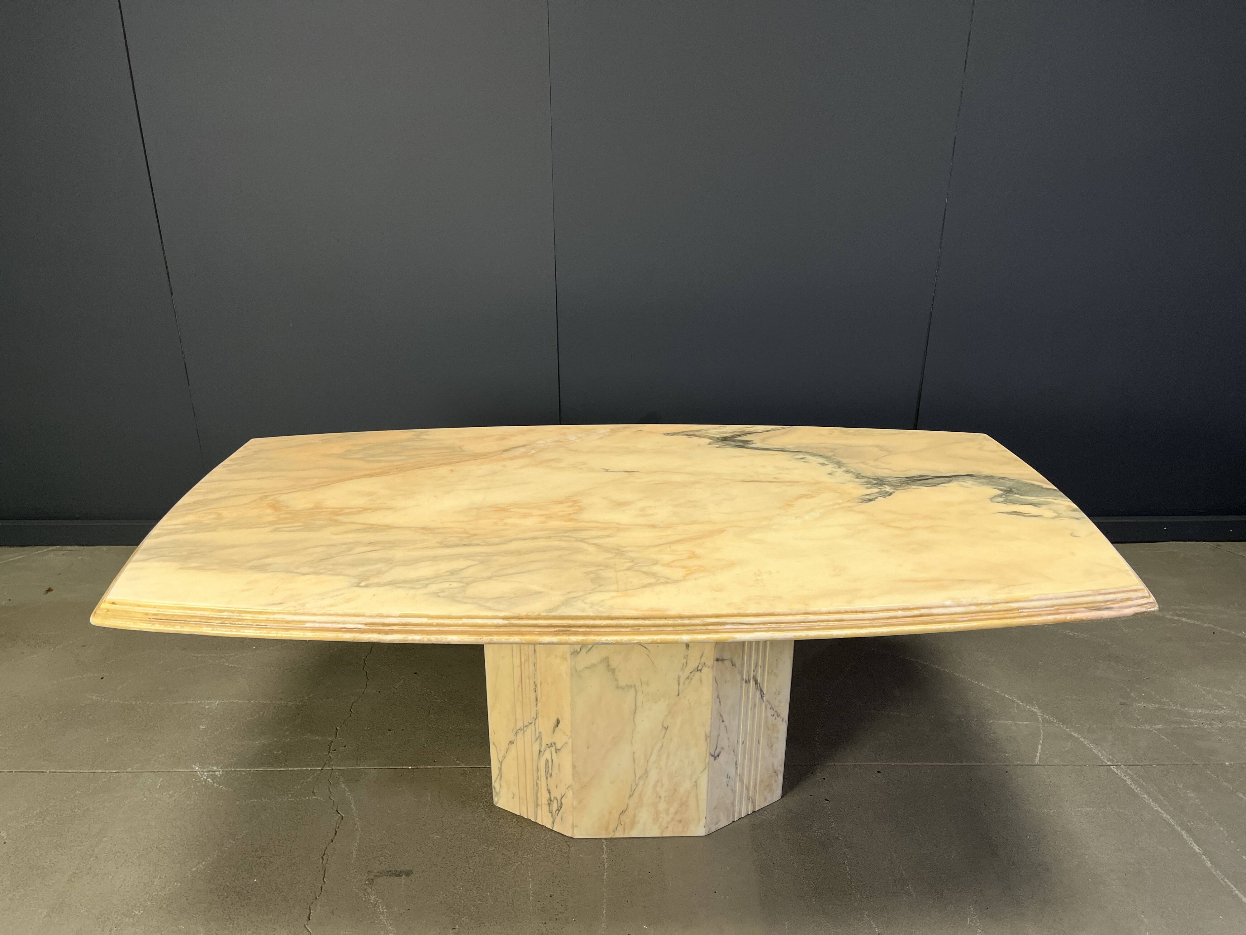 Vintage marble dining table, 1970s