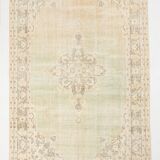 5x9 Light Green Classic Turkish Vintage Rug, 168x270Cm