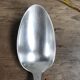 Set of 6 silver metal spoons