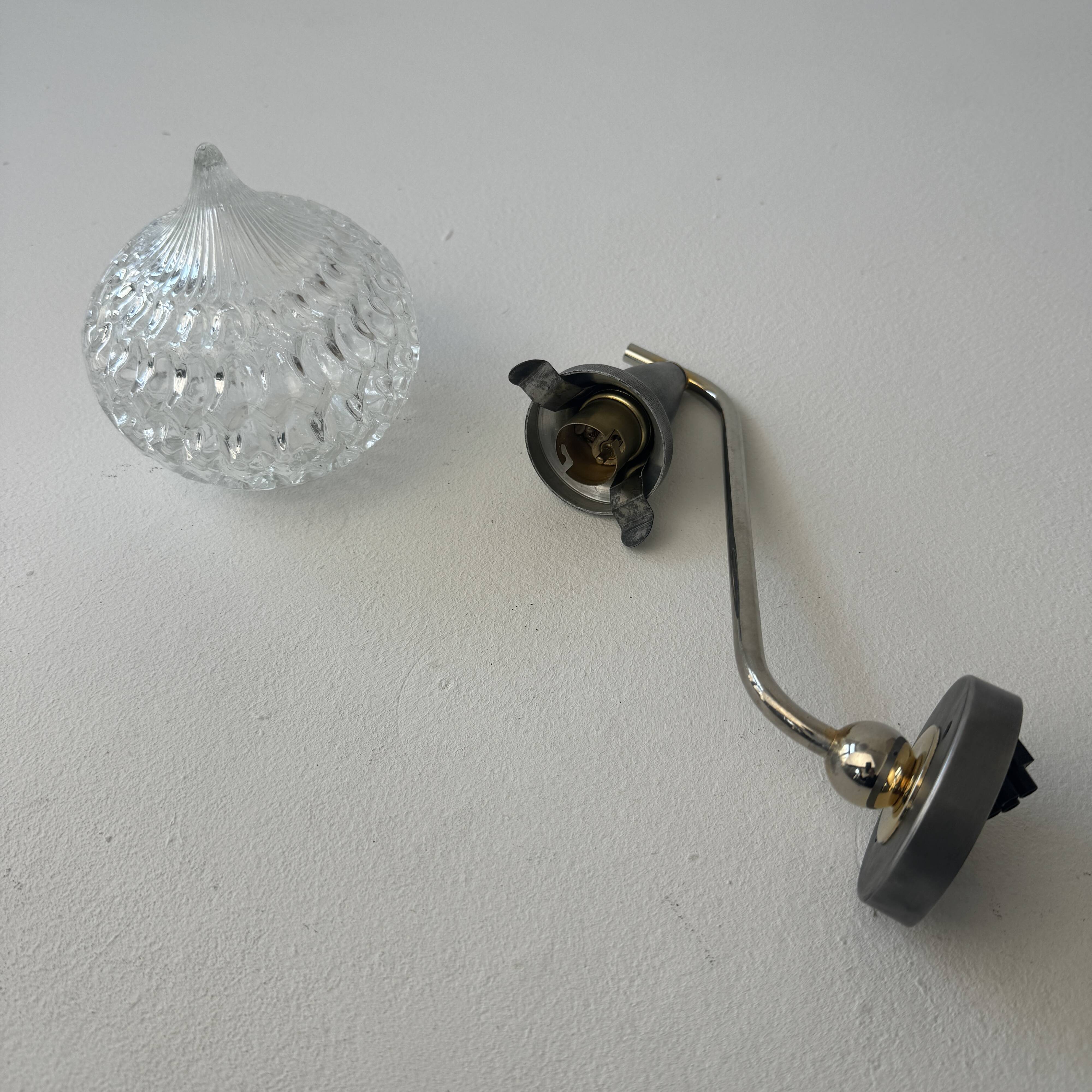 Pair of old vintage wall lights 1950
