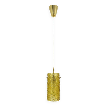 Suspension tube en verre moderniste de J.T. Kalmar de milieu de siècle, Autriche, années 1950