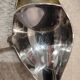 Silver-plated metal ladle for fats and lean meats, by silversmith Ercuis Valencay, 17.6cm