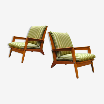 Pair of teak armchairs early 1950s
