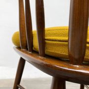 Mid-century rocking chair with new Kvadrat cushion by Børge Mogensen for FDB Møbler, 1960s.