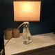 Glass lamp foot