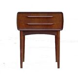 Danish bedside table by Johannes Andersen vintage 1950 Scandinavian teak