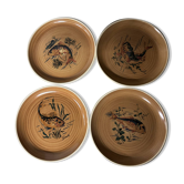 4 plates Sarreguemines