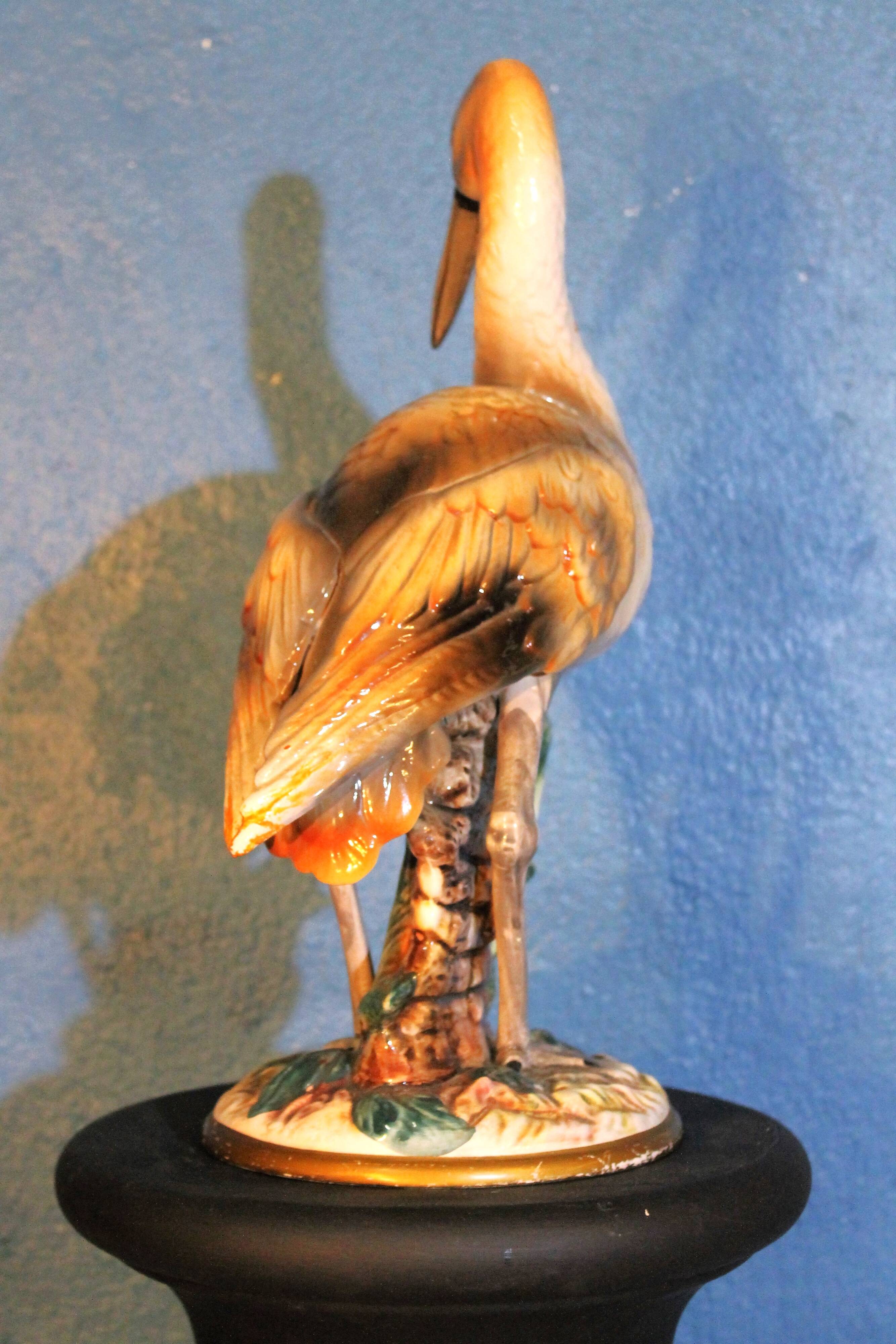 Statuette "stork" Italy 1960s