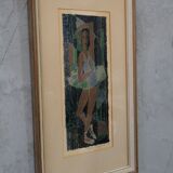 Fabian Lundqvist  (1913-1989), Swedish modern lithograph, 1958,  Framed