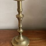 Large brass candle holder