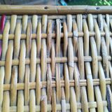 Wicker storage basket