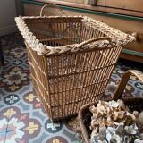 Large vintage wicker basket.