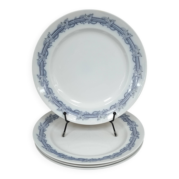 Lot de 4 assiettes plates Terre de Fer Villeroy et Boch ''Perlen