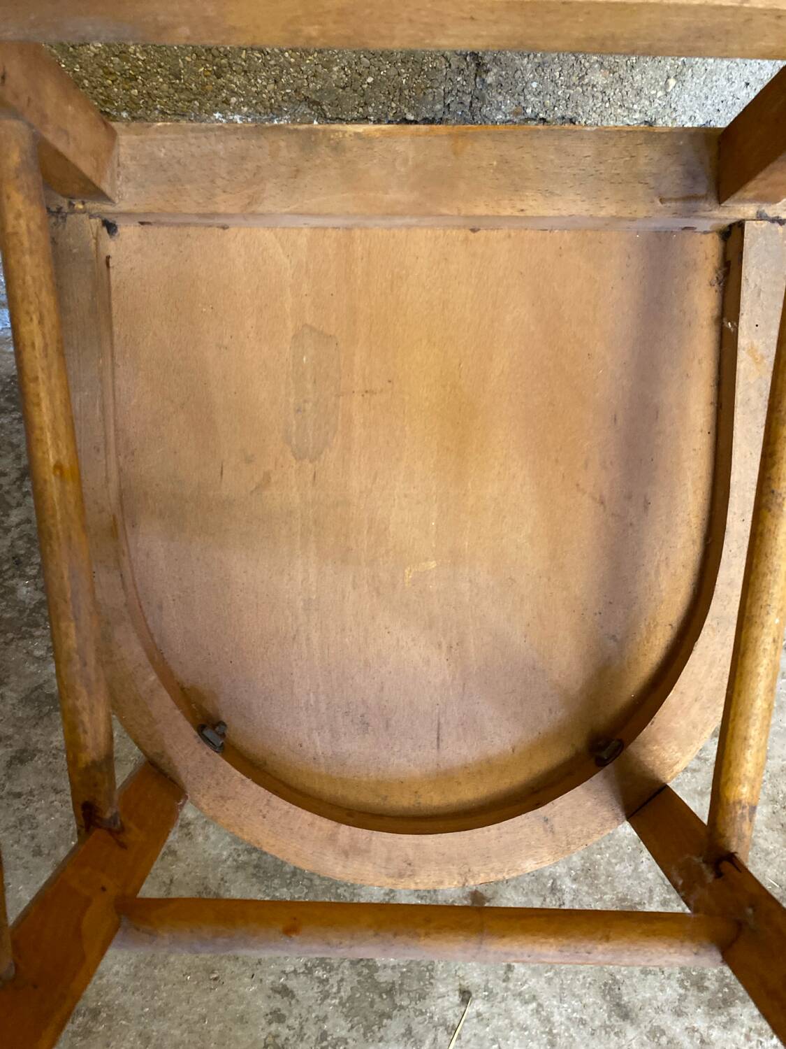 Vintage BAUMANN N°182 Bistro Chair Raw Wood Style #D290