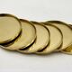 6 Coasters. Stelton. Brass
